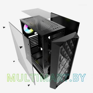 Корпус Powercase Diamond Mesh LED картинка 2